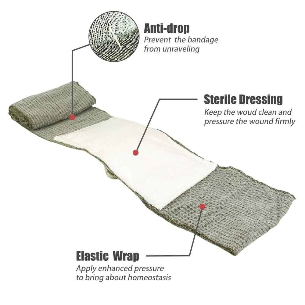 RHINO RESCUE bandage cotton pad close-up showing absorbent surface
