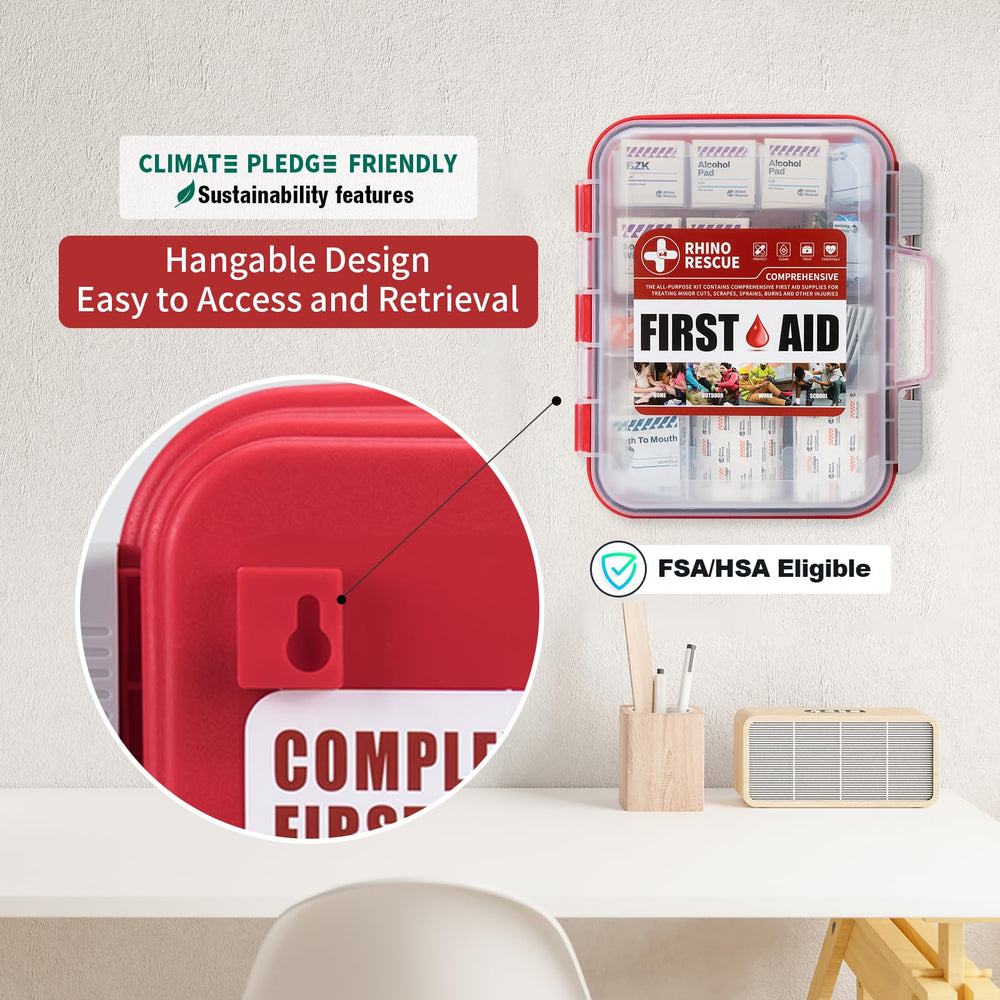 Rhino Rescue compact, on-the-go kit ideal for office or home safety.