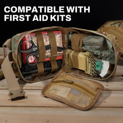 RHINO RESCUE compact 4.5x4.1yd gauze fits any IFAK or trauma kit.
