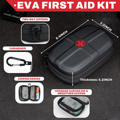 RHINO RESCUE EVA kit compact size fits bags, bikes, trips.