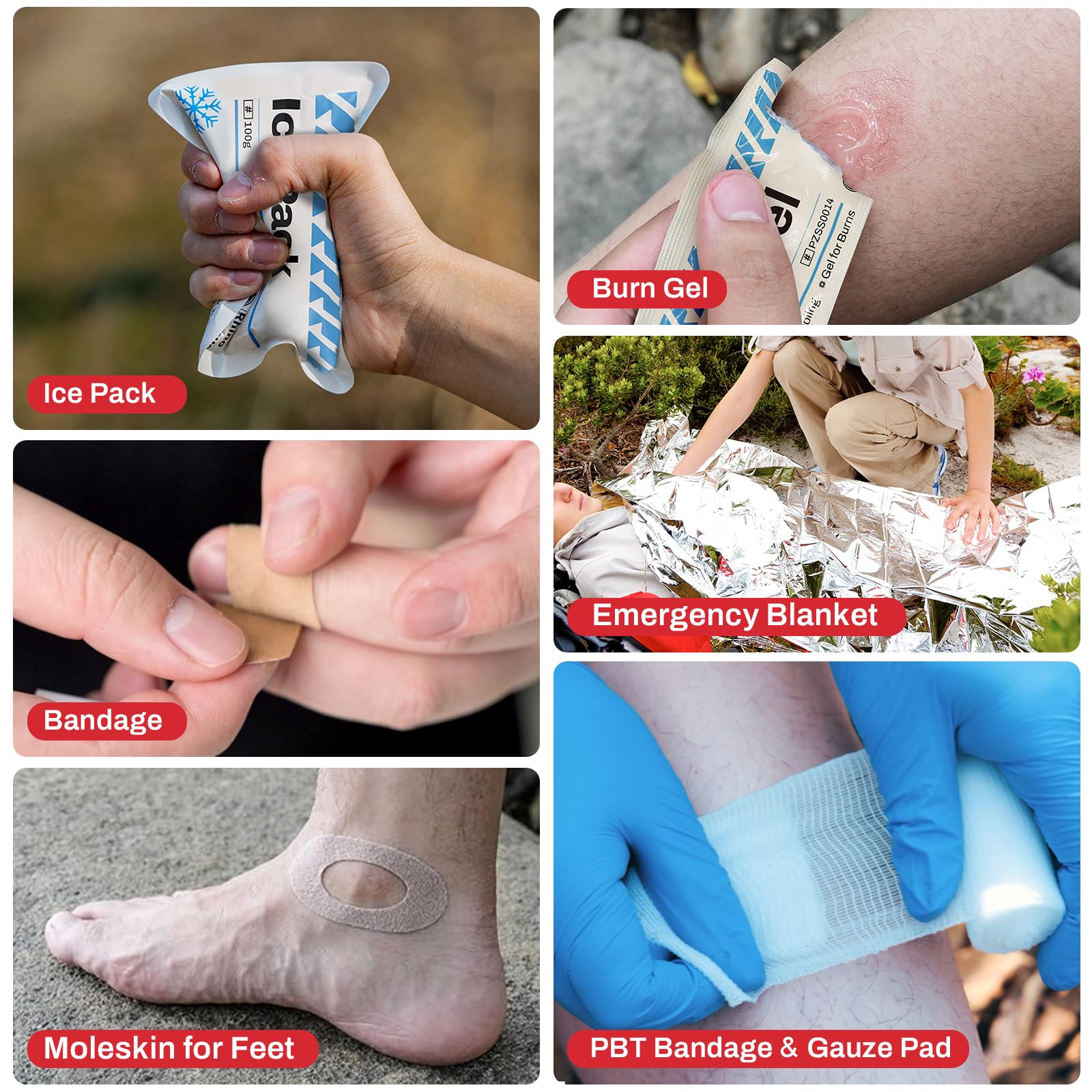RHINO RESCUE EVA first aid kit durable bag suitable for boats, cars, and dorm rooms.