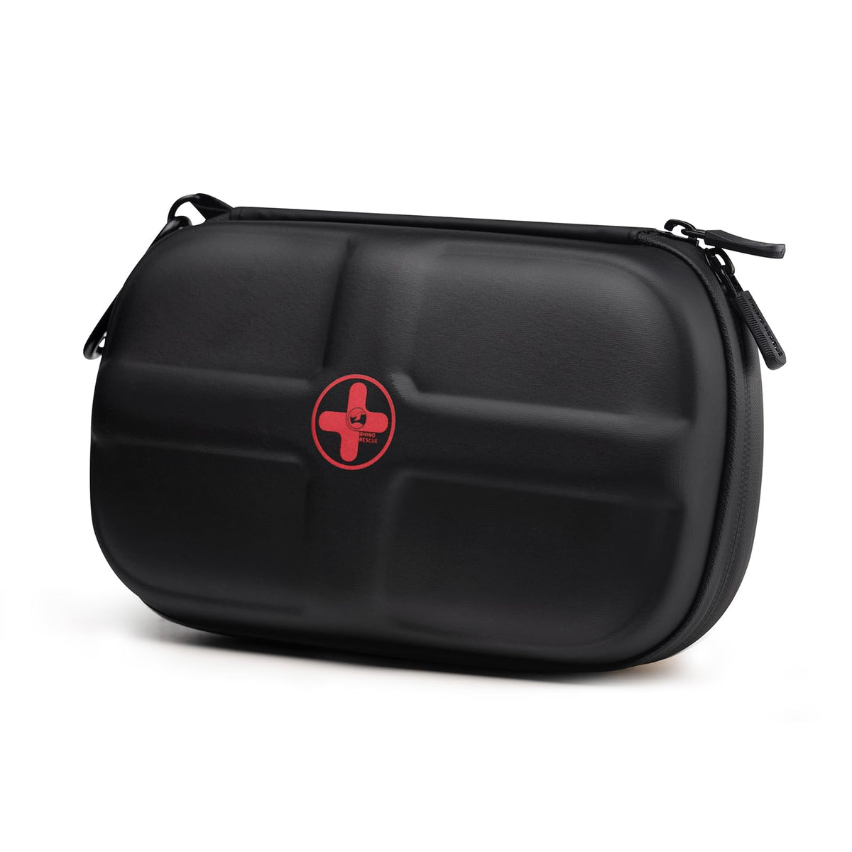 RHINO RESCUE EVA first aid kit front view, compact for backpacks.