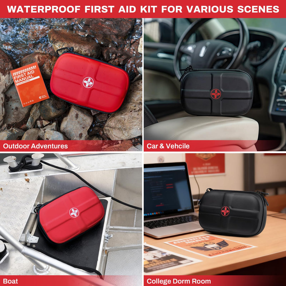 RHINO RESCUE EVA first aid kit open layout enabling fast supply visibility.