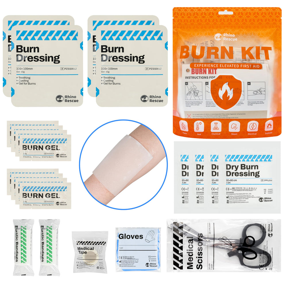 Rhino Rescue nitrile gloves for sterile protection during care.