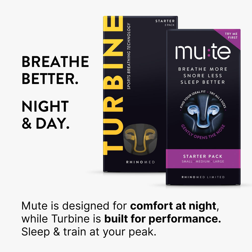 Rhinomed Mute discreet design offers barely-visible wear for sleeping.