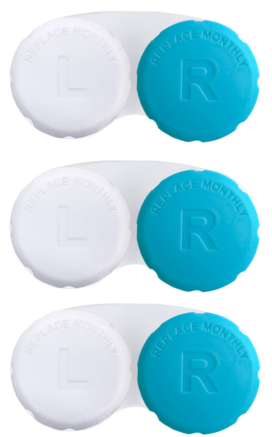 RHUI estuche para lentes de contacto azul, ideal para viajes.