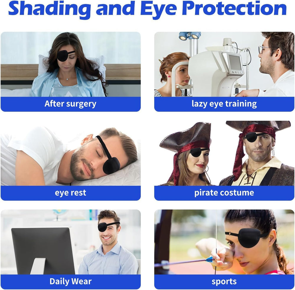 RIKEYO eye patch features durable fabric and fine stitching