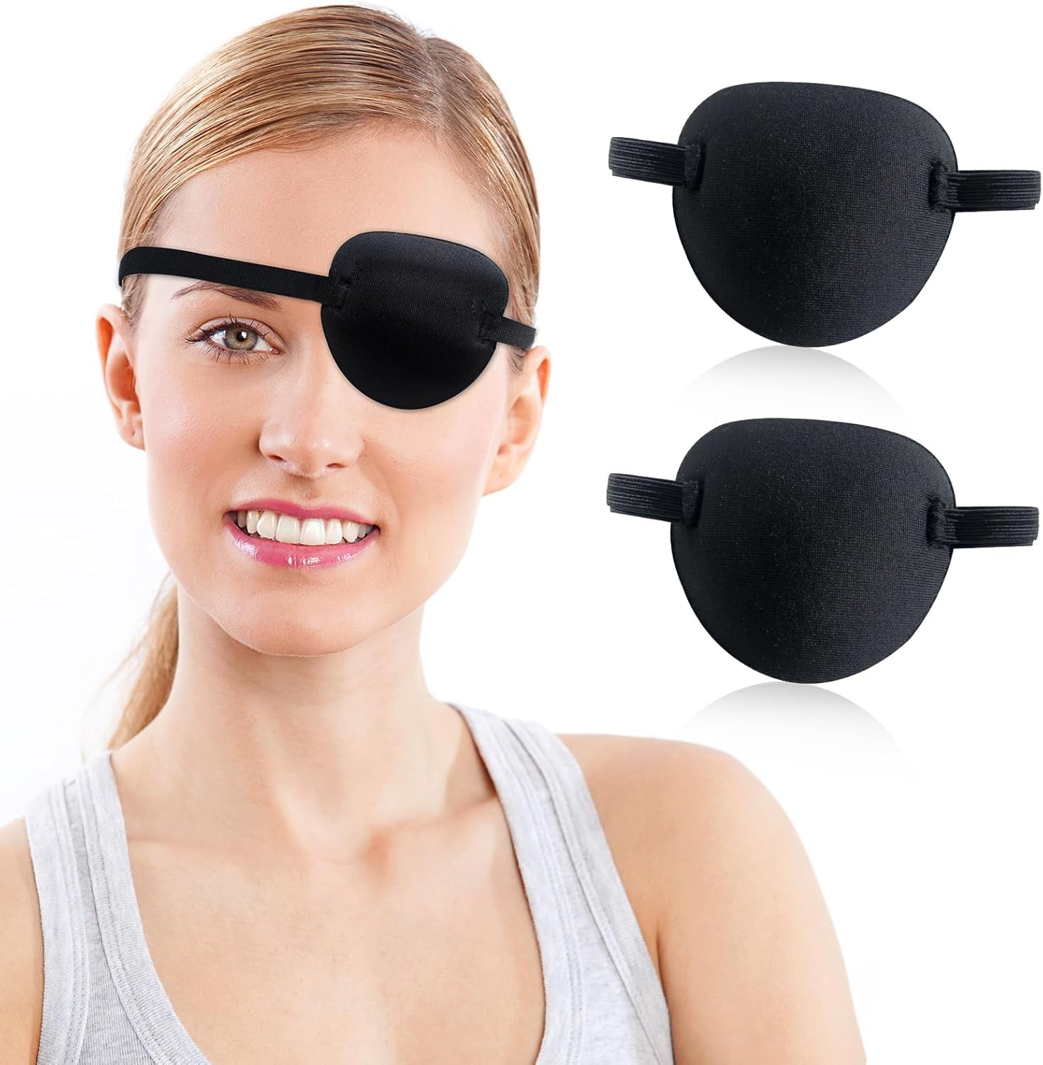 RIKEYO eye patch with soft-fit design for comfortable one-eye coverage