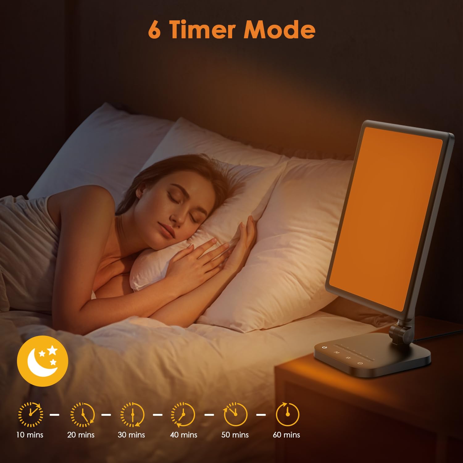 RICIAL Sun Lamp six timer settings for flexible routines