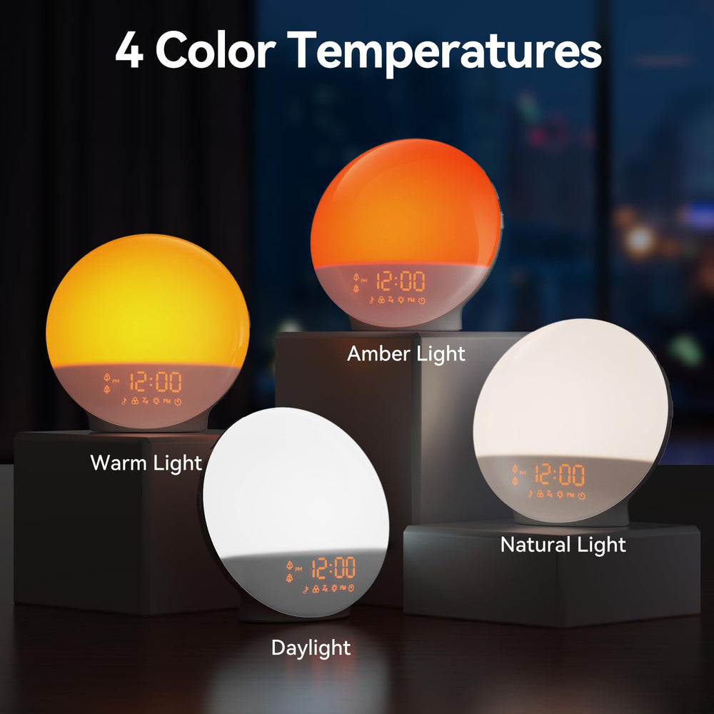 RICIAL sunset timer supports natural wind-down and easier bedtime routine