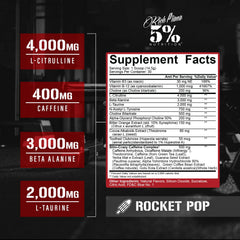 5% Nutrition Rich Piana 5150 Pink Lemonade tub for fast focus