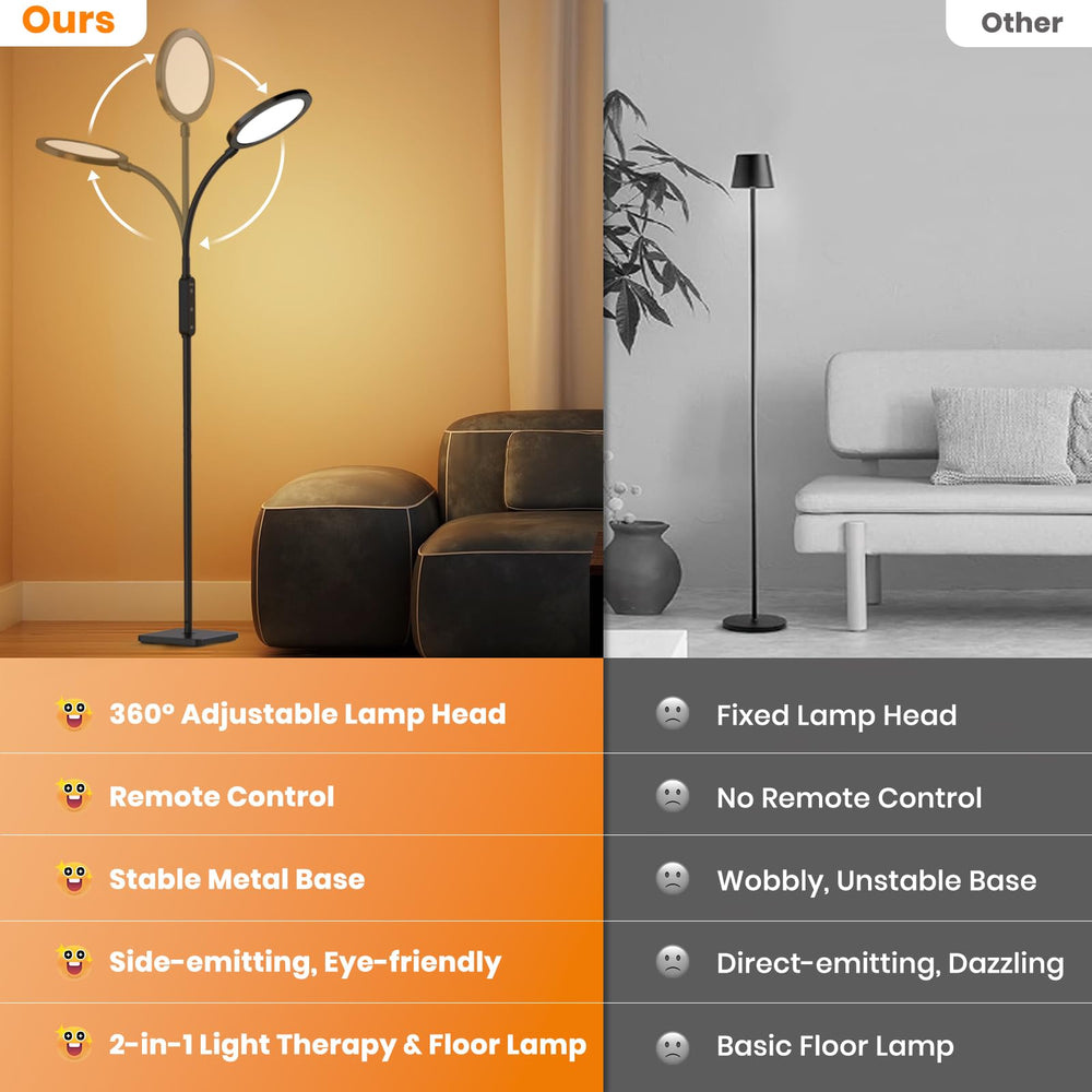 RICIAL memory function quickly resumes last brightness and color settings