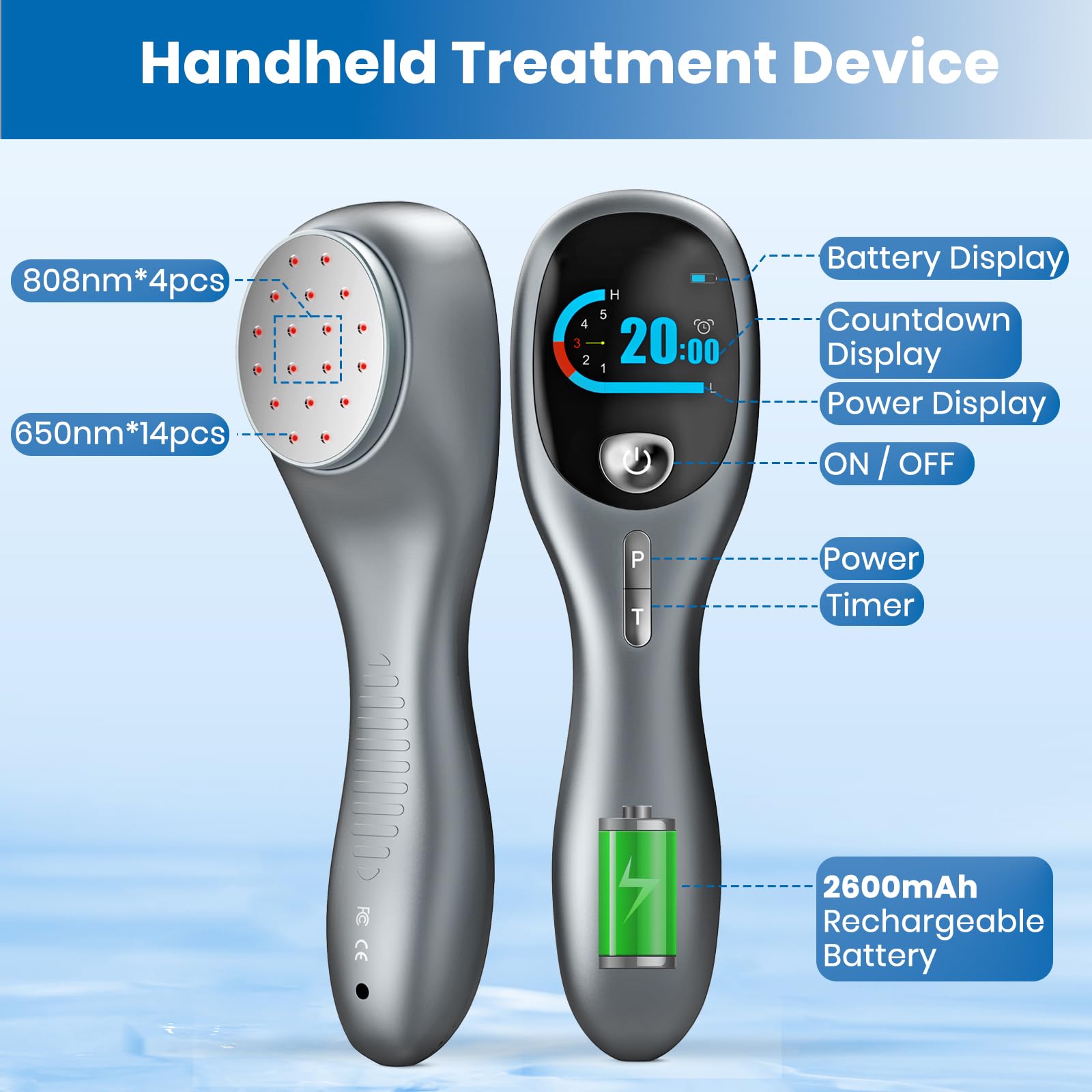 RICIAL rechargeable battery powered therapy device without cords
