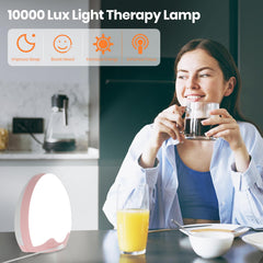 RICIAL Wake Up Light adjustable color temperatures for mood-appropriate lighting.