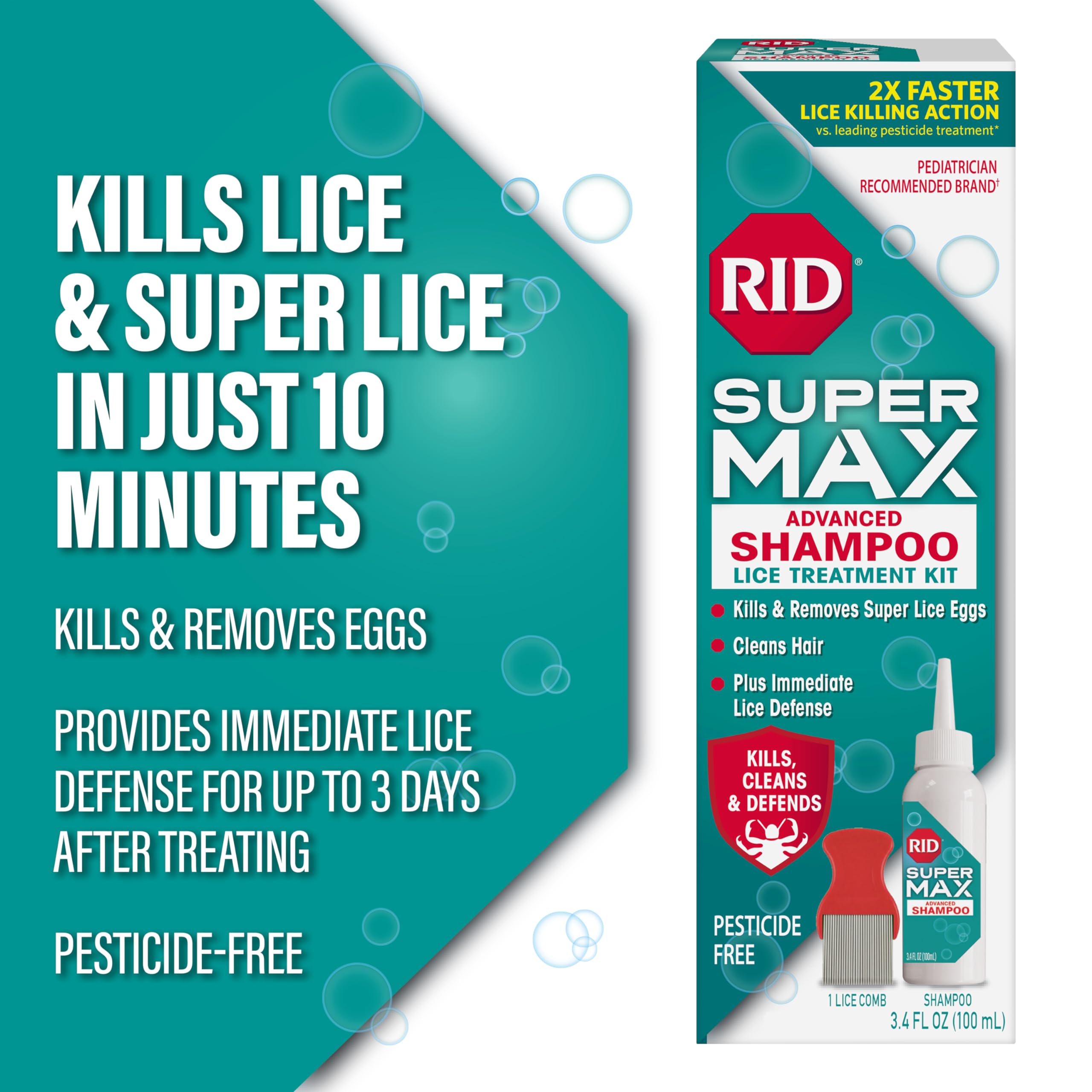 RID nit removal comb in pack helps support thorough combing after treatment