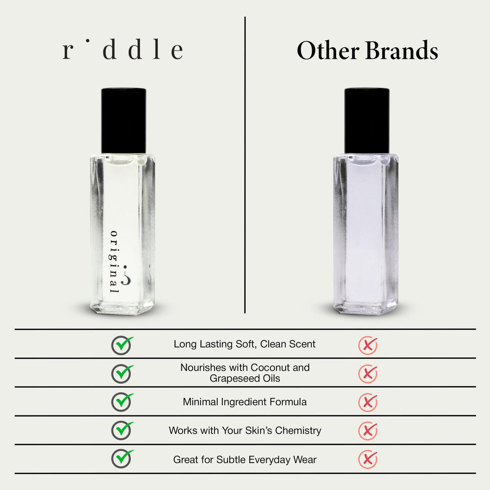Riddle Original Roll-On layering with body oil for deeper fragrance