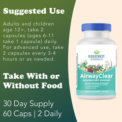 RidgeCrest AirwayClear herb blend close-up with perilla and ginger.