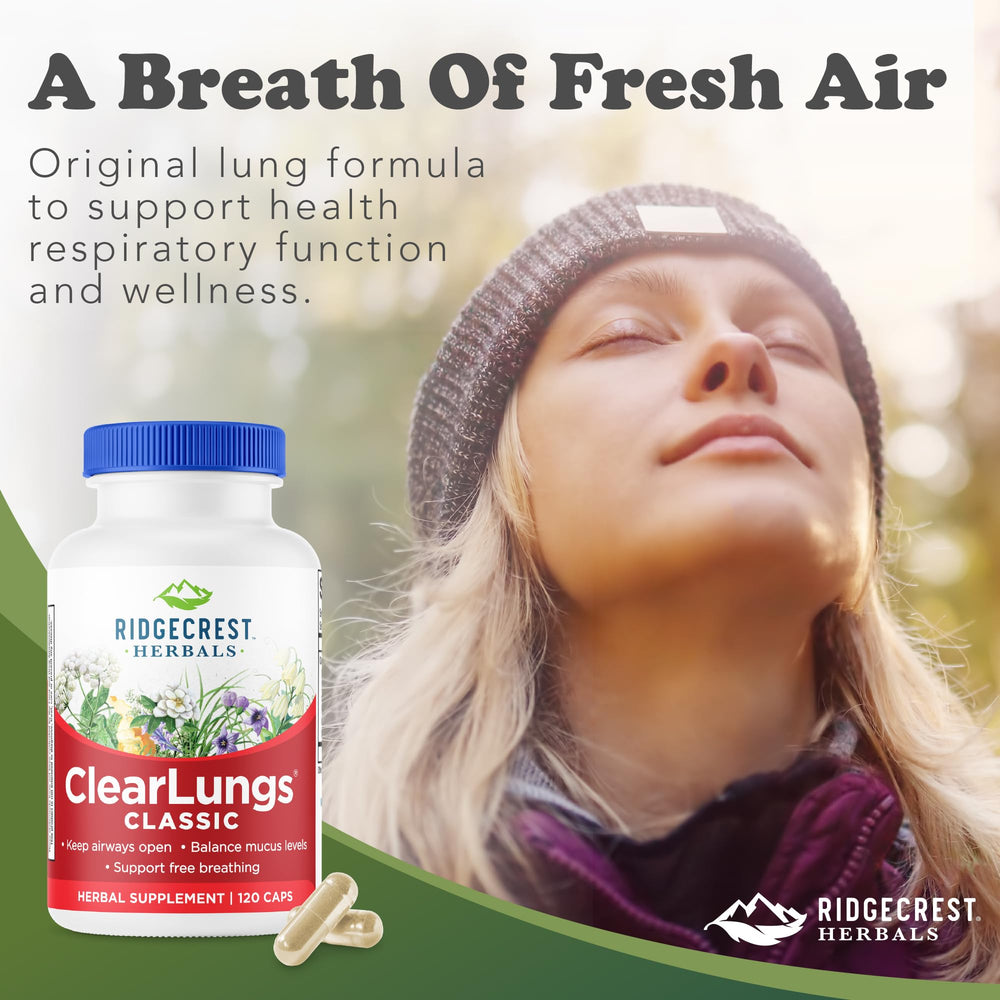 RidgeCrest ClearLungs Classic used with water during daily routine
