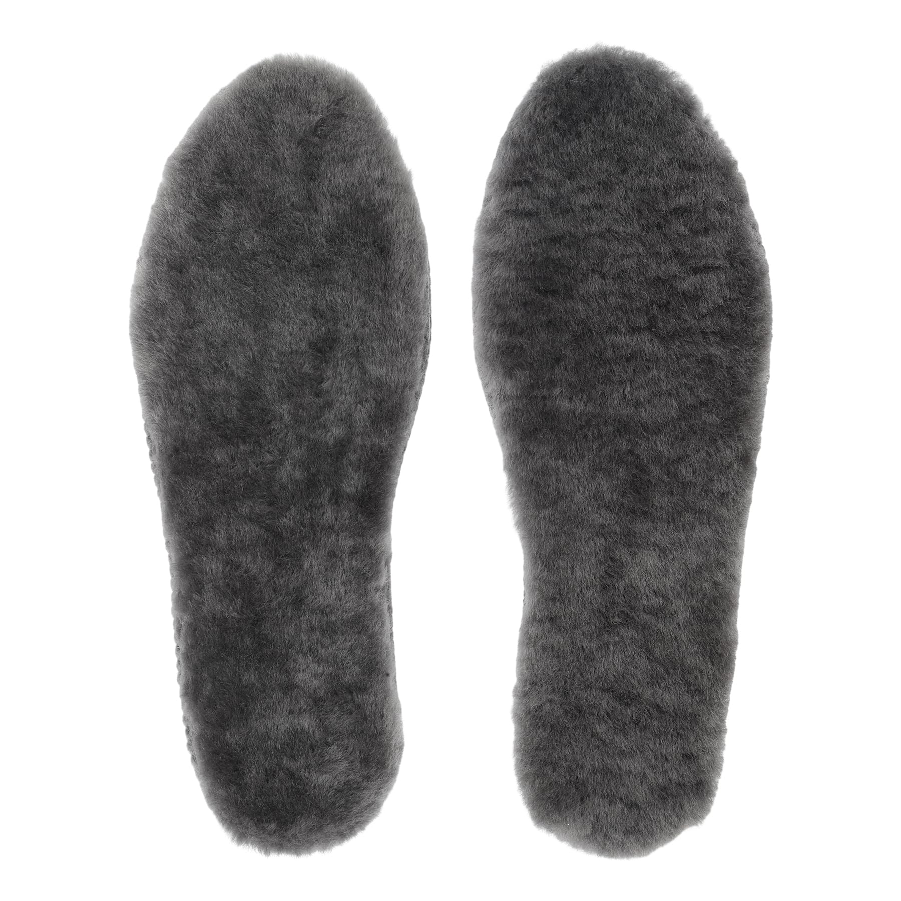 riemot mens sheepskin insoles close-up showing 17mm plush warmth