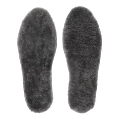 riemot mens sheepskin insoles close-up showing 17mm plush warmth