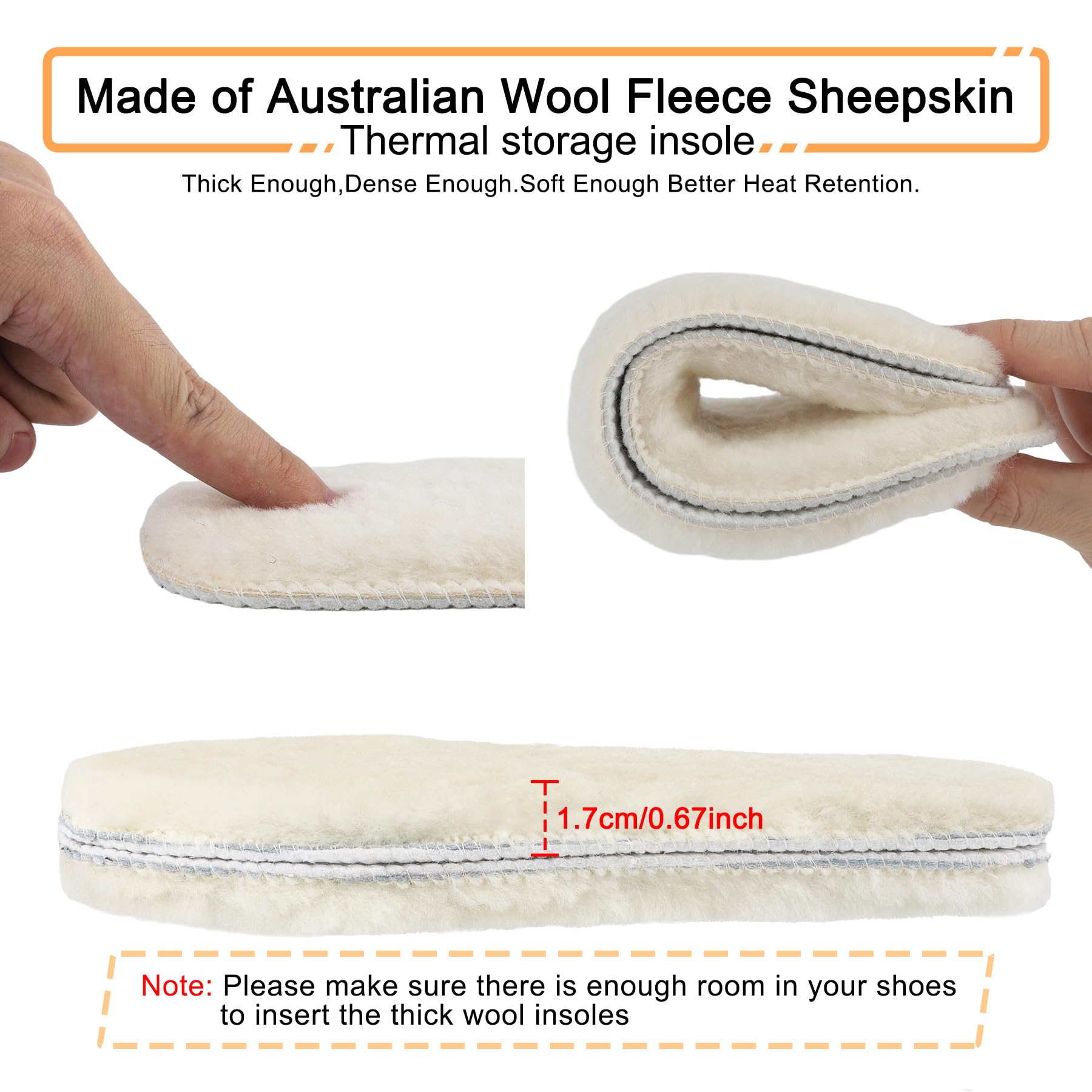 riemot thick fluffy fleece cushioning offers plush comfort and fatigue relief.