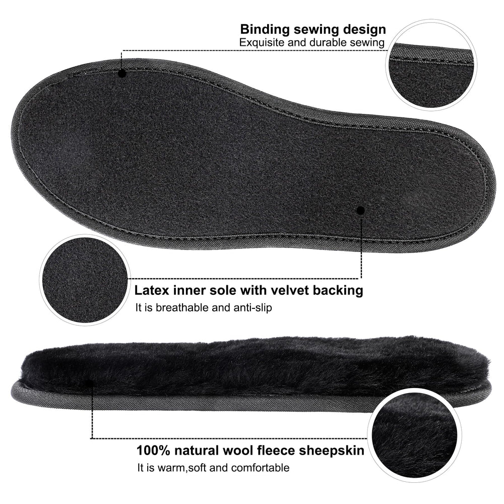 riemot Versatile Insoles fit winter boots, slippers, and hiking shoes for indoors or outdoors.