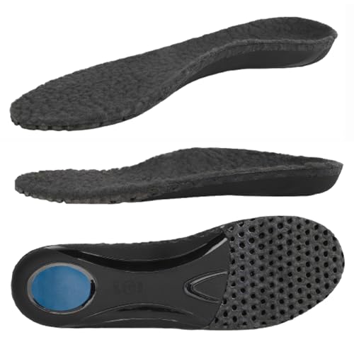 riemot women's arch support warm insoles - grey color blends with many shoes and outfits