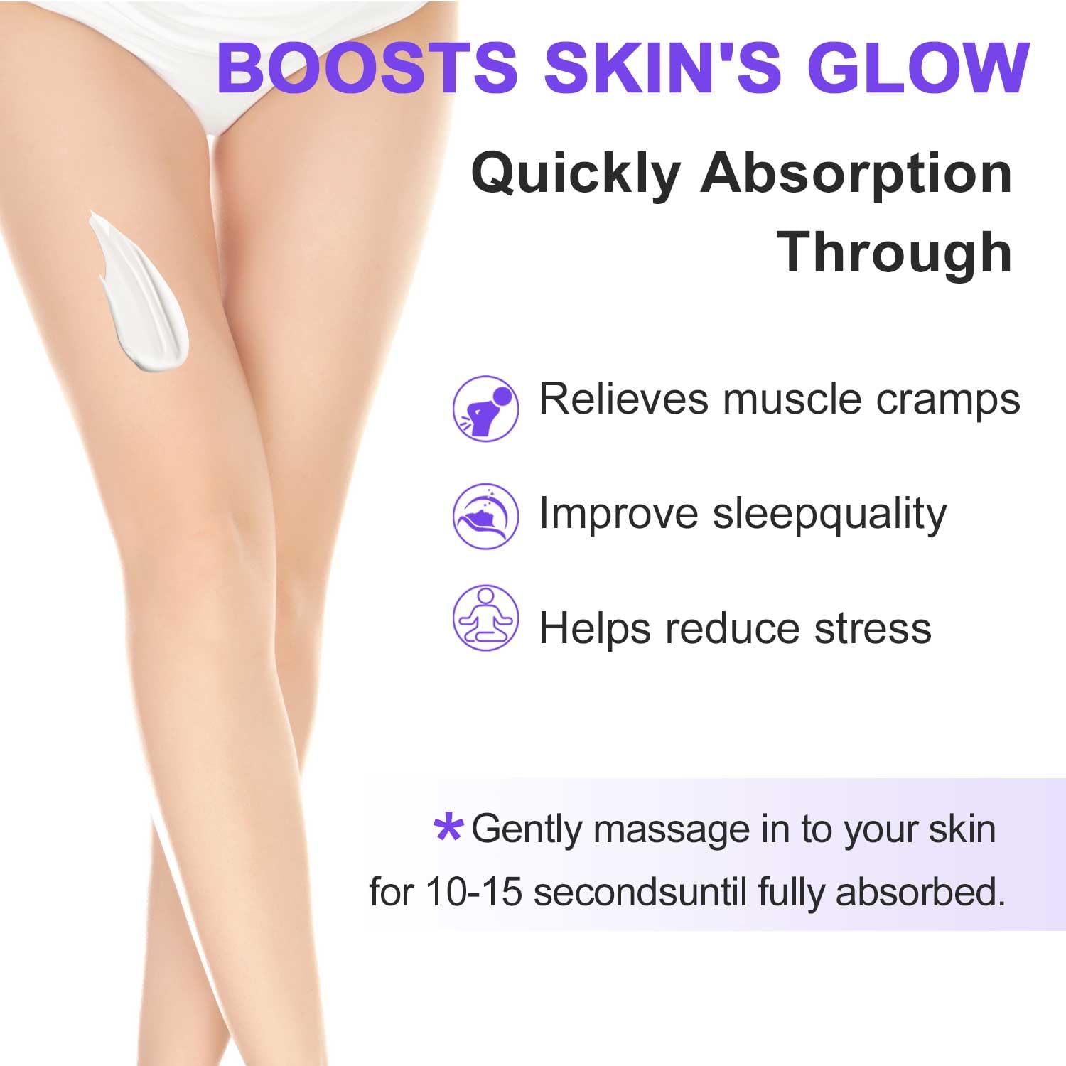 RIGBOO Magnesium Lotion ingredients with coconut oil for moisturized skin.