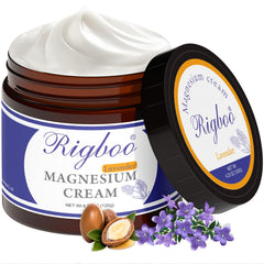 RIGBOO Magnesium Lotion Lavender bottle for soothing, fast-absorbing sleep support.