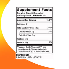 Right Remedies 3-in-1 fiber capsules pour into a glass for regularity.