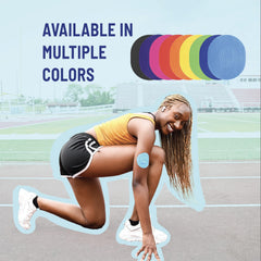 RightCare CGM Overpatches breathable fabric for comfortable wear during workouts
