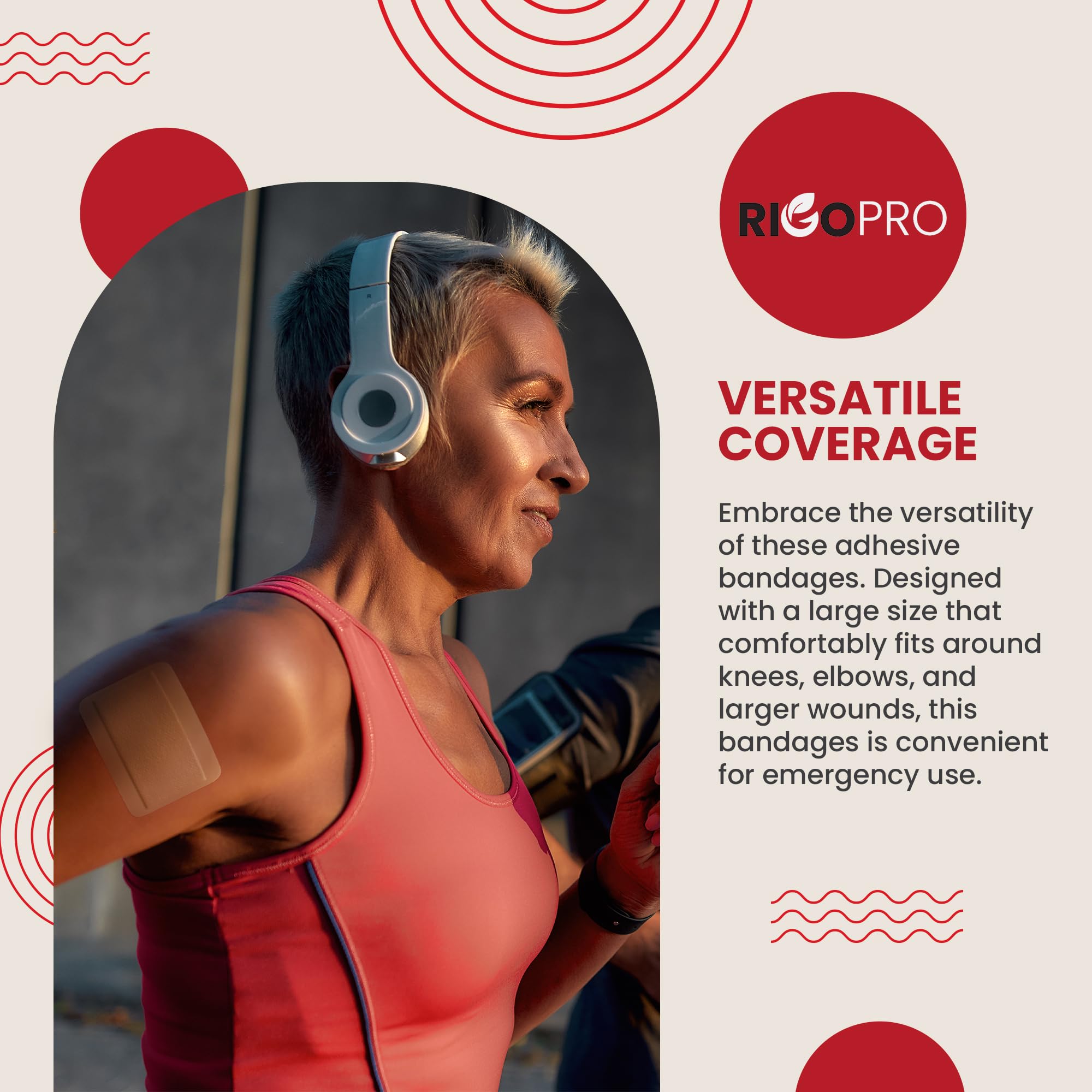RIGO PRO adhesive stays securely in place on joints and elbows.