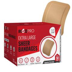 RIGO PRO large 3x4 inch bandage pad for reliable wound coverage.
