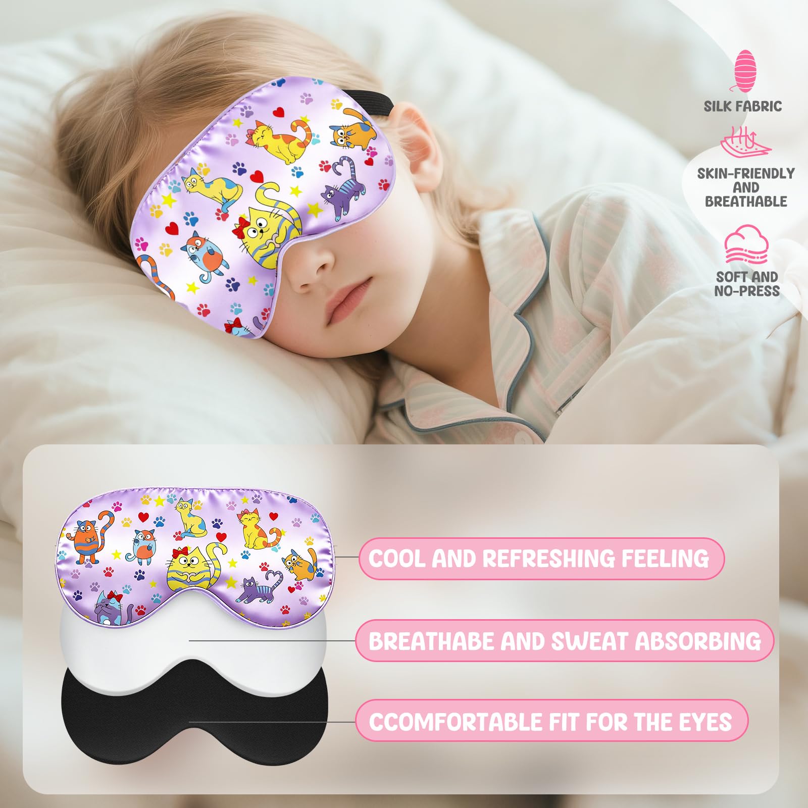 Riixazo set de 2 máscaras para niñas, regalo práctico