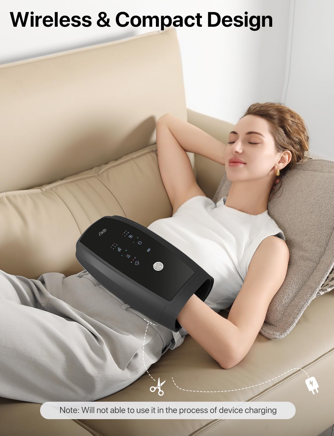 RIKE hand massager long battery life supports extended sessions.