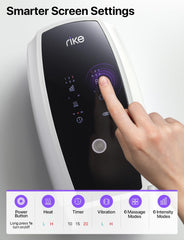 RIKE massager control panel highlights six customizable programs.