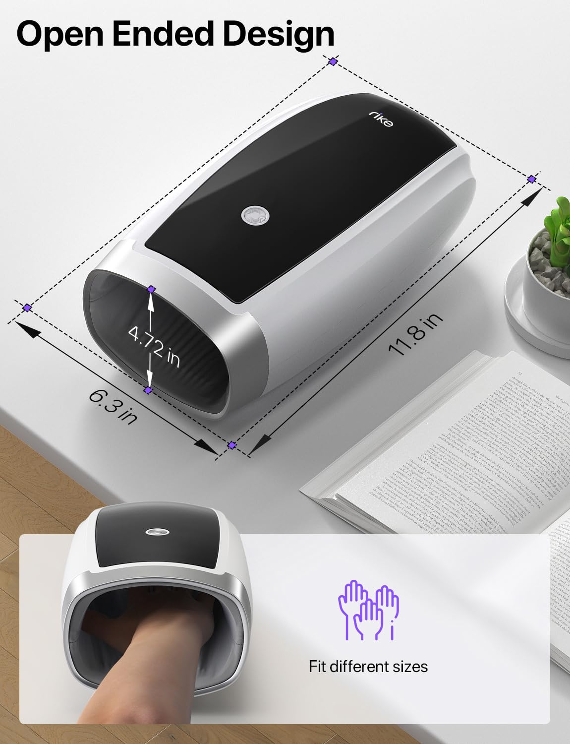 Compact and portable for home, office, or travel use.