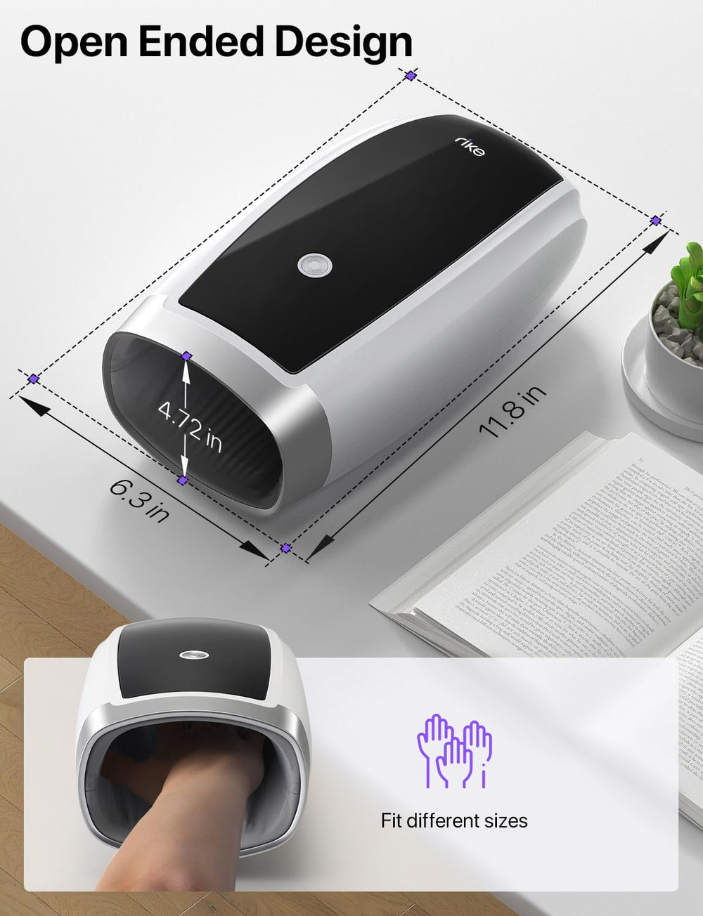 Compact and portable for home, office, or travel use.