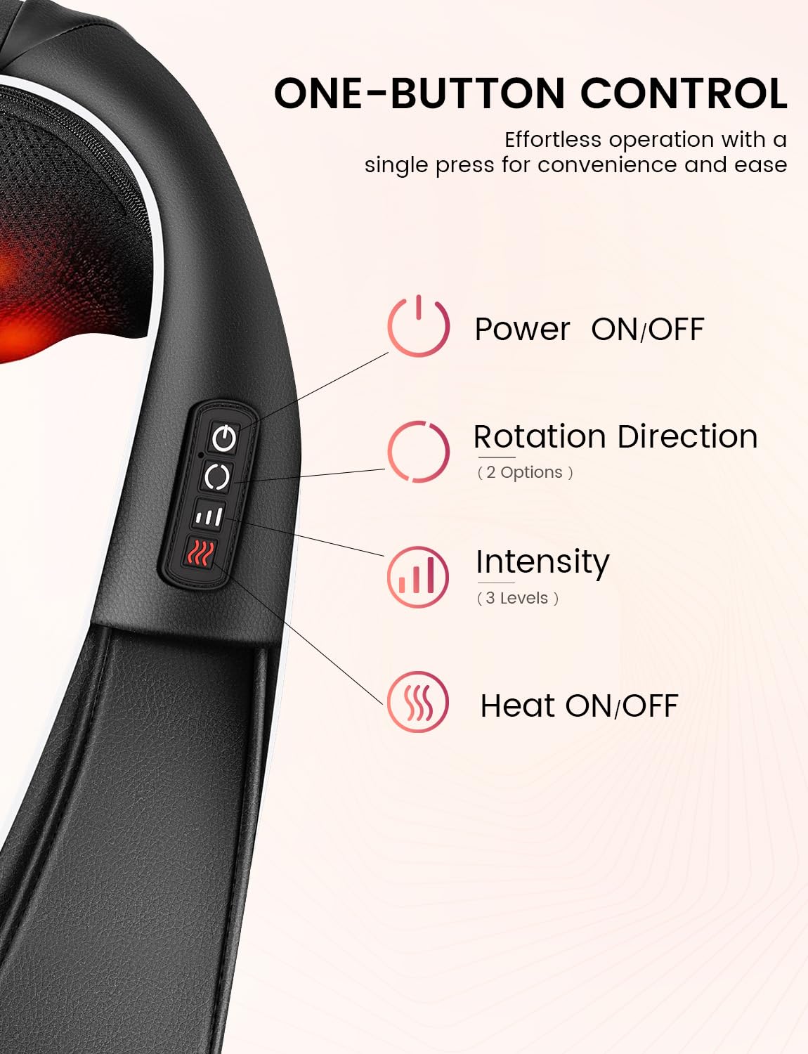 RIKE massager powered by home and car adapters for versatility.