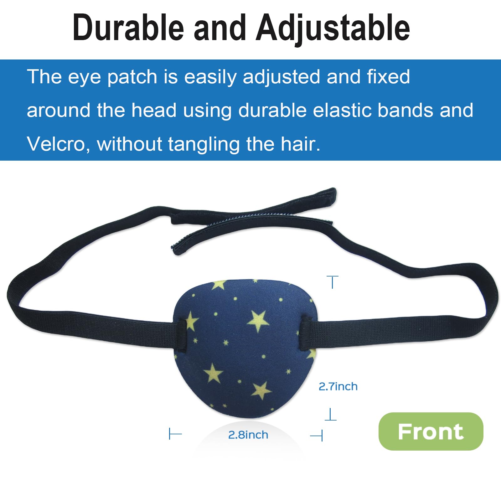 RIKEYO two-piece eye patches pack for easy use and travel