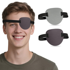 RIKEYO 3D eye patch in dark grey, comfortable wear for long sessions