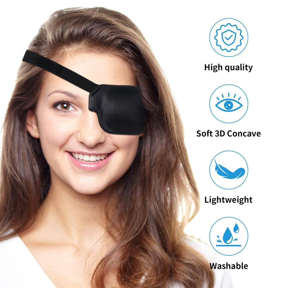 RIKEYO 3D right eye patch inside concave design reduces pressure