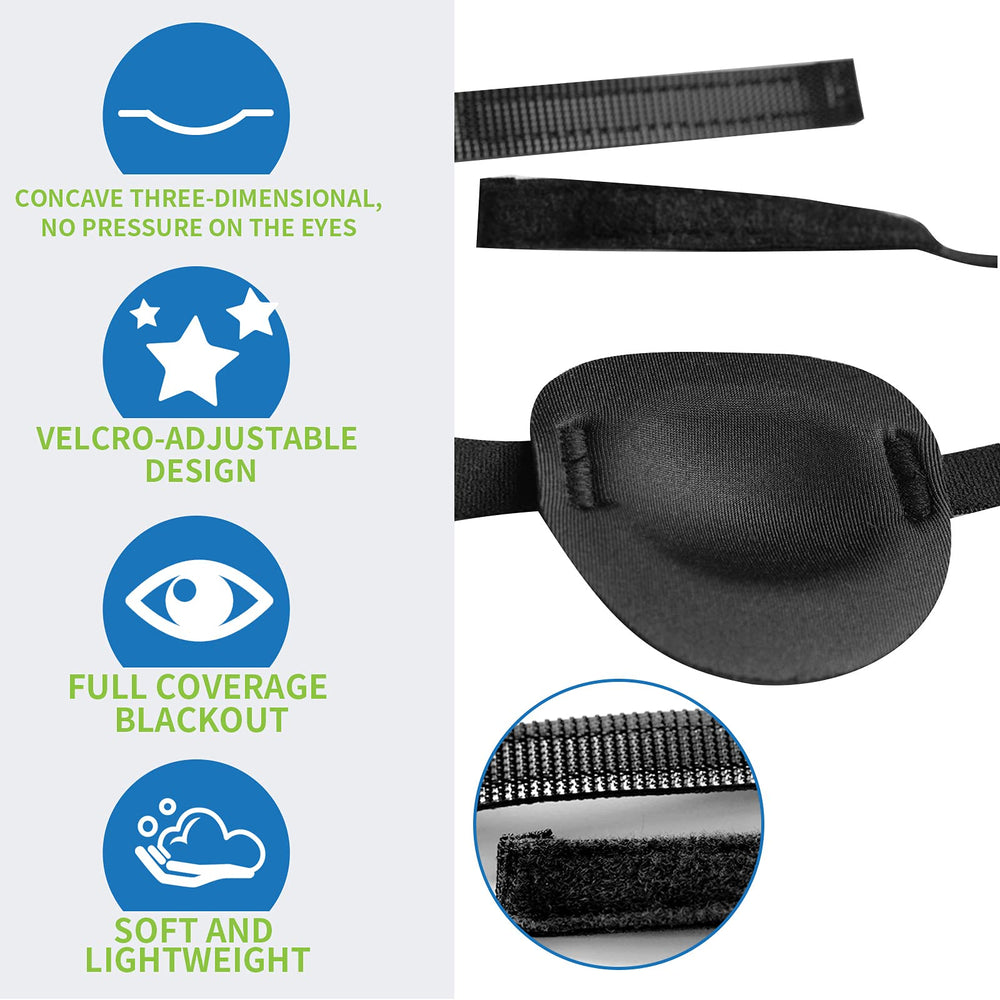RIKEYO skin color eye patch with 3D groove back for low-profile comfort.