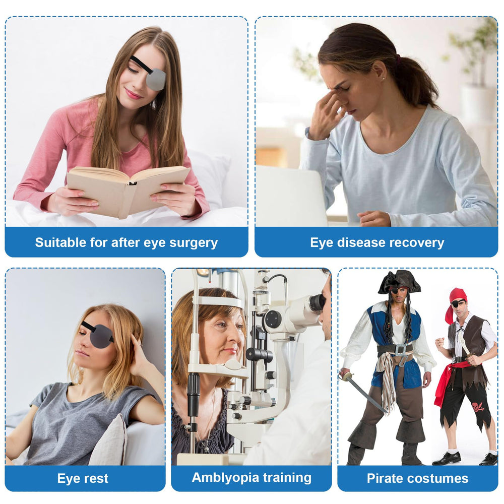 RIKEYO eye patches suitable for adults, kids, cosplay and daily use