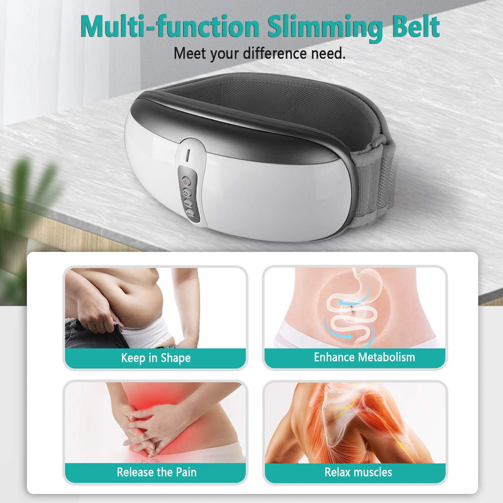 rilassa slimming belt with heating mode for soothing warmth during sessions.