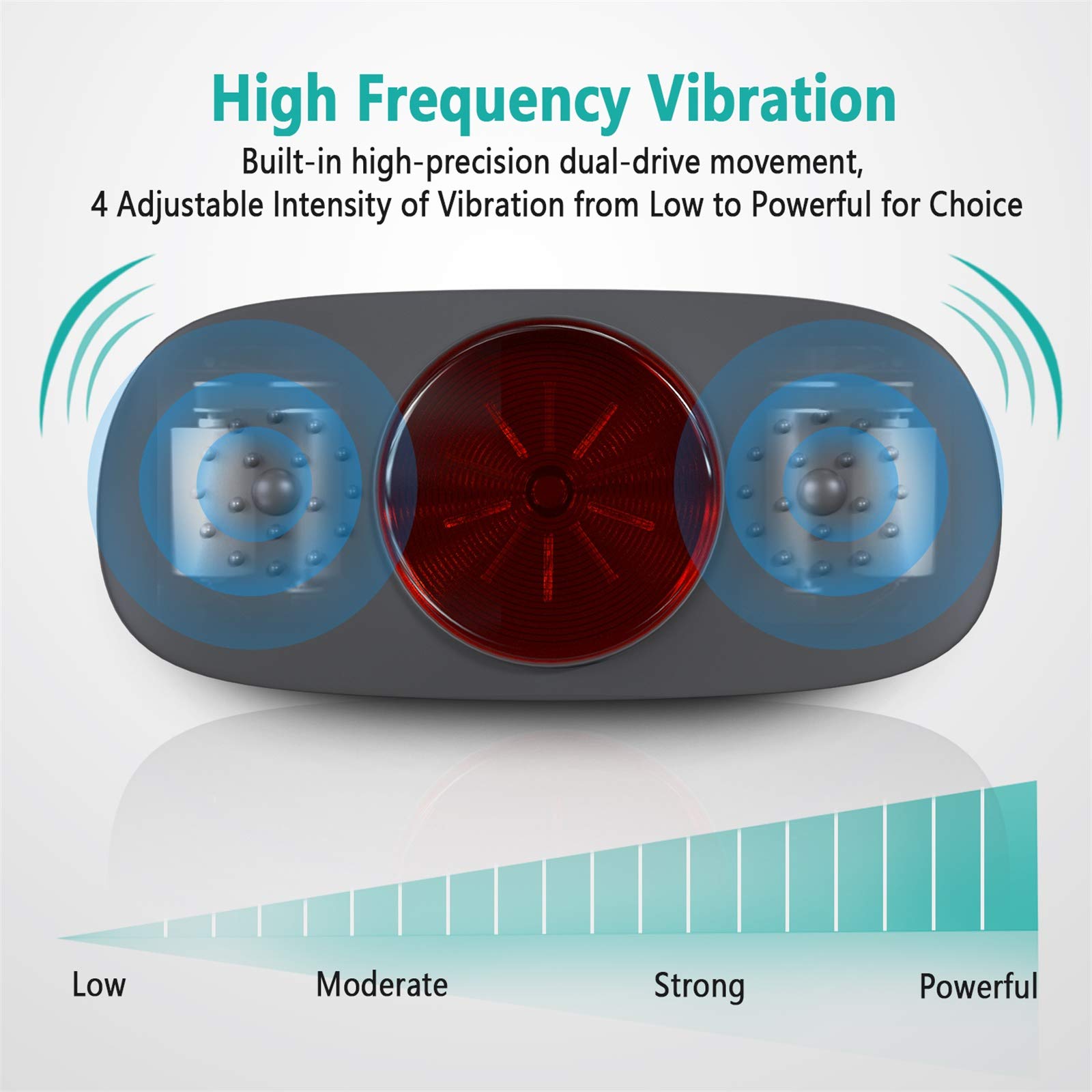 rilassa slimming belt offers four vibration modes for customizable massage.