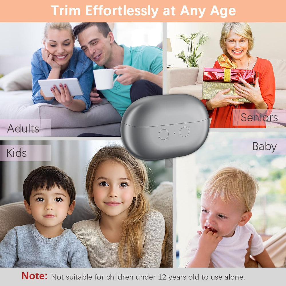 RIMOL automatic debris collector minimizes airborne clippings during trimming.