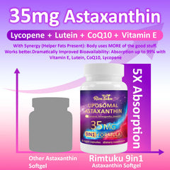 Graphic of RimTuku ingredients includes Ashwagandha, Lycopene and Zeaxanthin.