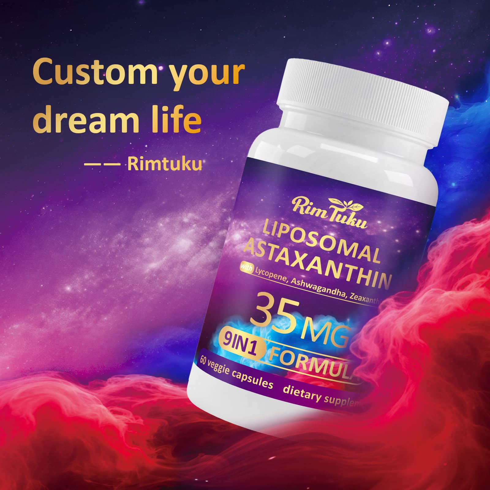 Product packaging on a shelf representing RimTuku antioxidant support.