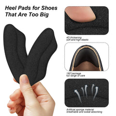 Riootlnm double-side adhesive layer keeps pads in place on heels.